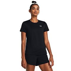 Under Armour Womens Pink Heatgear Semi Fitted V-Neck Tee T-Shirt