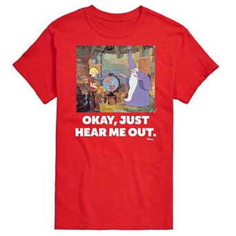 Disney's The Sword in the Stone Men's Okay, Just Hear Me Out Graphic Tee