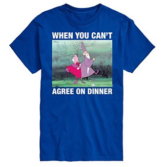 Disney's The Sword in the Stone Men's When You Can't Agree On Dinner Meme Graphic Tee