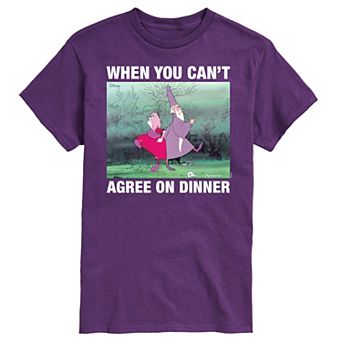 Disney's The Sword in the Stone Men's When You Can't Agree On Dinner Meme Graphic Tee