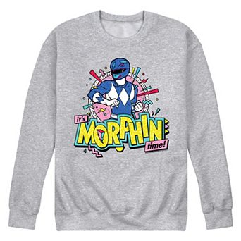 Men's Power Rangers Morphin Time Blue Fleece Sweatshirt