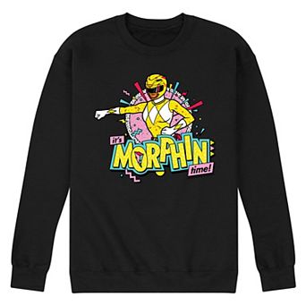 Men's Power Rangers Morphin Time Yellow Fleece Sweatshirt