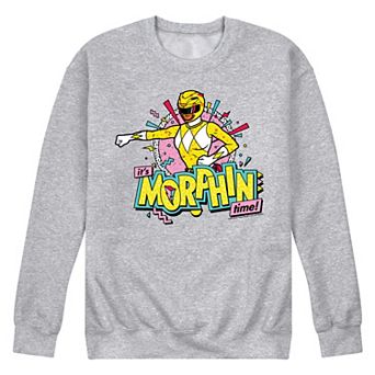 Men's Power Rangers Morphin Time Yellow Fleece Sweatshirt