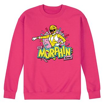 Men's Power Rangers Morphin Time Yellow Fleece Sweatshirt