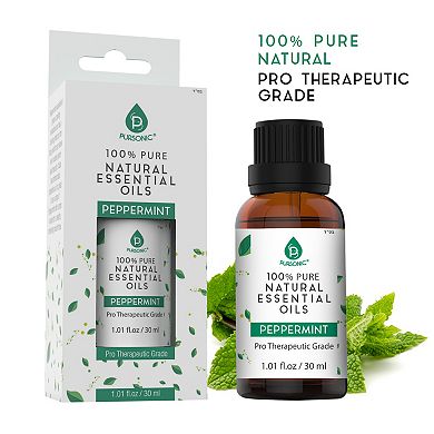 Pursonic 100% Pure Natural Essential Oils, Pro Therapeutic Grade,30ML (Peppermint)