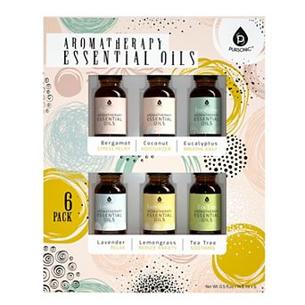 Pursonic Essential Aromatherapy Oils - 6 Pack Gift Set