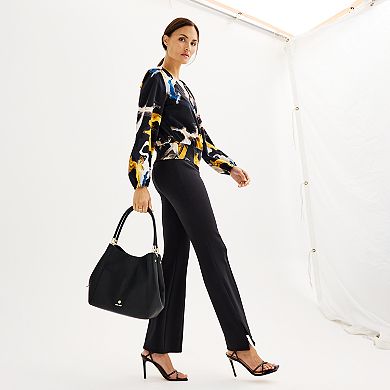 Women's Nine West Long-Sleeve Surplice Blouse