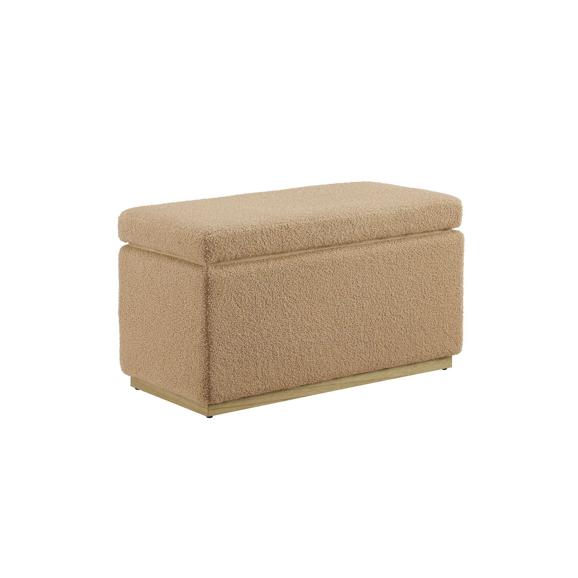 Linon Blanche Rectangle Storage Ottoman
