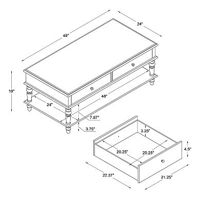 Linon Mcghie Coffee Table