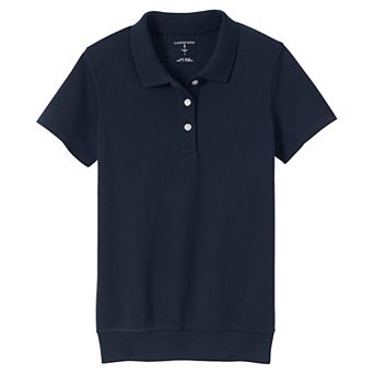 Kids 4-20 Lands' End School Uniform Short Sleeve Banded Bottom Polo Shirt