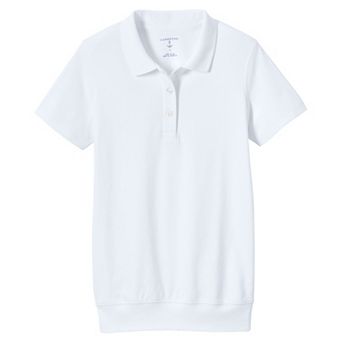 Kids 4-20 Lands' End School Uniform Short Sleeve Banded Bottom Polo Shirt