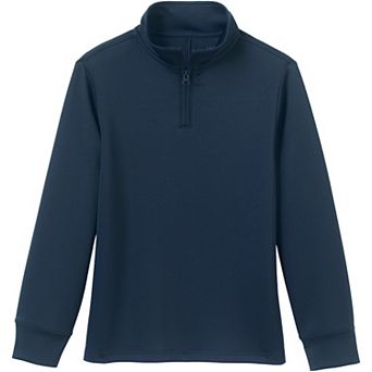 Kids 8-20 Lands' End School Uniform Kids Quarter Zip Pullover