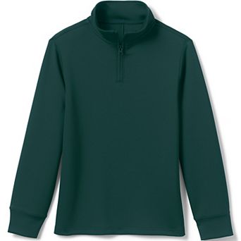 Kids 8-20 Lands' End School Uniform Kids Quarter Zip Pullover