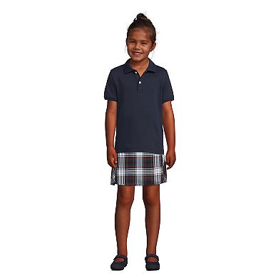 Kids 4-20 Lands' End School Uniform Kids Short Sleeve Tailored Fit Interlock Polo Shirt