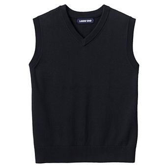 Kids 4-20 Lands' End School Uniform Fine Knit Sweater Vest