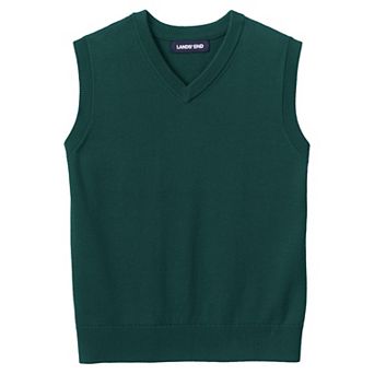 Kids 4-20 Lands' End School Uniform Fine Knit Sweater Vest