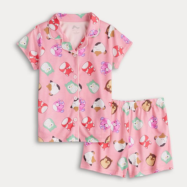 Girls 6-14 Squishmallow Top & Shorts Pajama Set