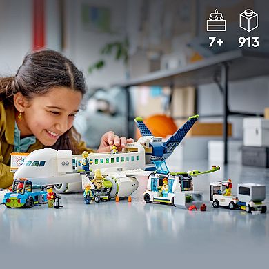 LEGO City Passenger Airplane Building Toy Set 60367 (930 Pieces)