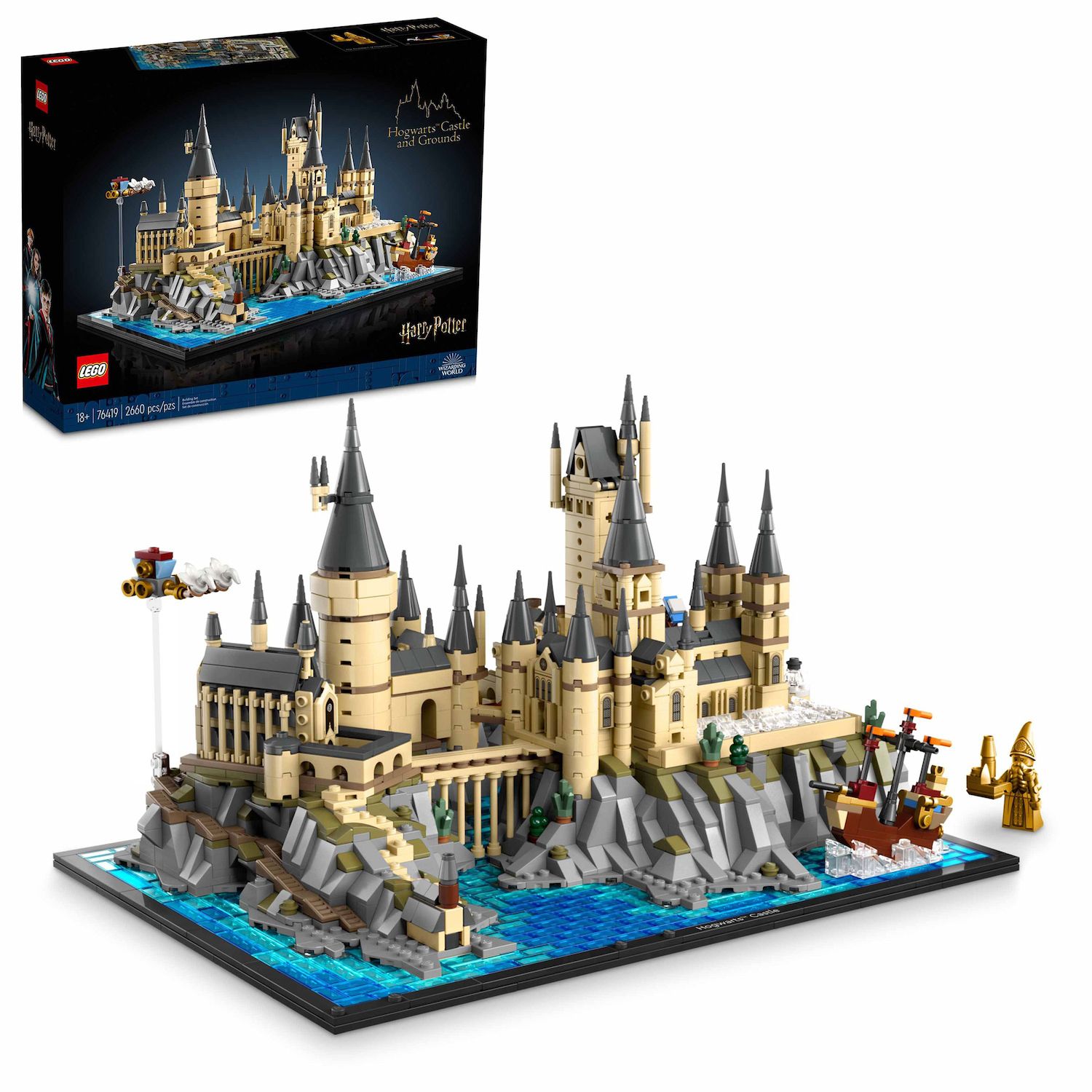 Детский конструктор LEGO Harry Potter Hogwarts Castle and Grounds Wizarding Building Set 76419 (2660 Pieces) — фото 1
