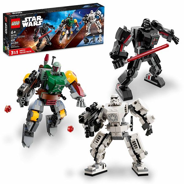 LEGO Star Wars 3-Pack Mech Action Figure Set 66778 (432 Pieces)