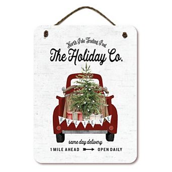 COURTSIDE MARKET The Holiday Company Hanging Sign