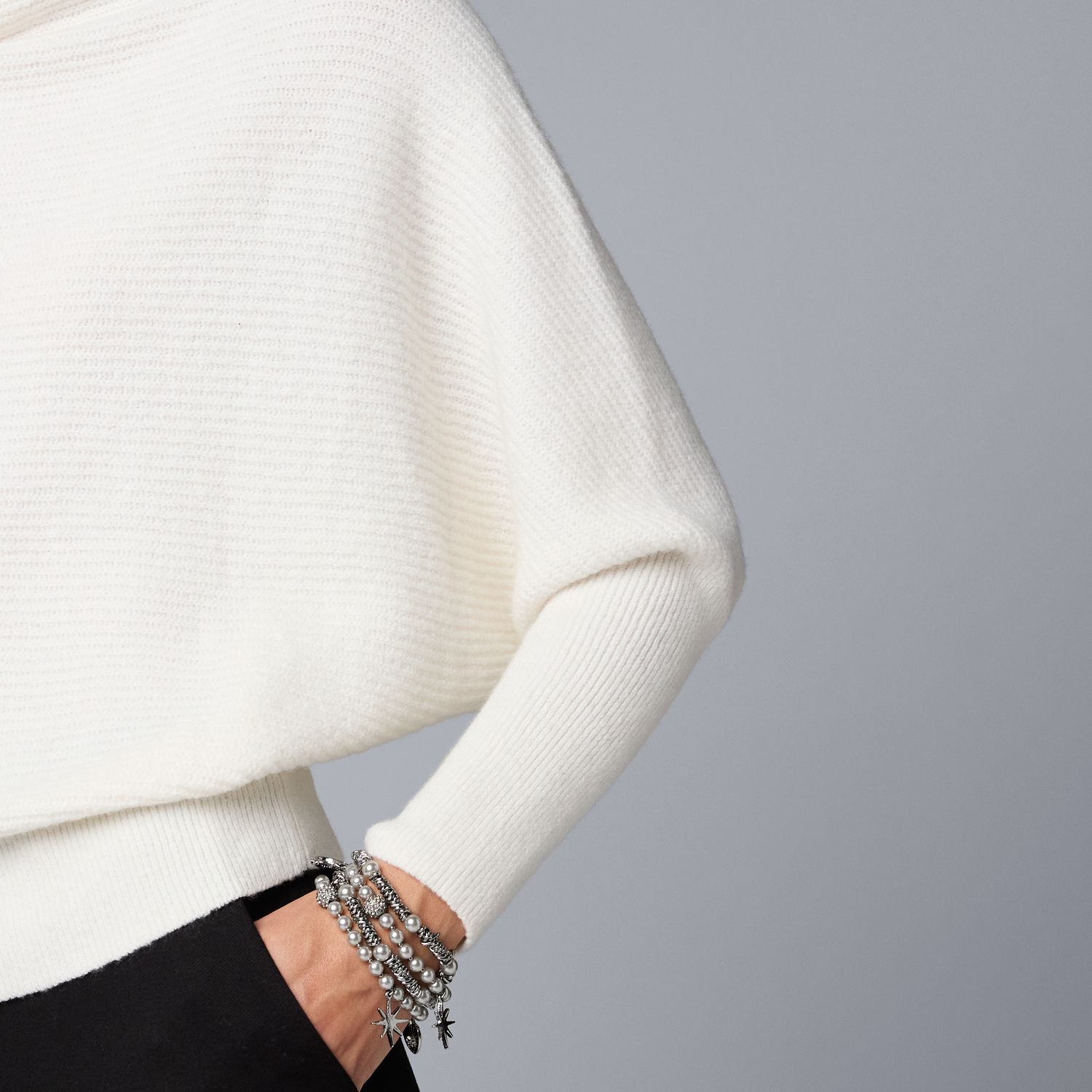 Pull Simply Vera Wang - Rose Foncé Texturé, Taille L - Capuche, Tissé Avec Dentelle Noire