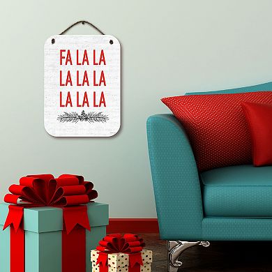 COURTSIDE MARKET Fa Lala Lala Hanging Sign