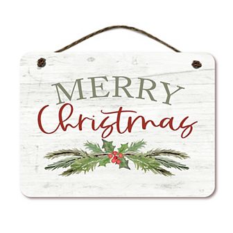COURTSIDE MARKET Merry Christmas Sign Wall Decor