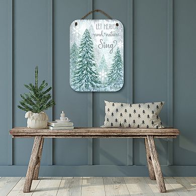 COURTSIDE MARKET Nature Sing Christmas Sign Wall Decor