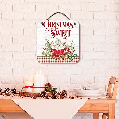 COURTSIDE MARKET Christmas Sweet Sign Wall Decor