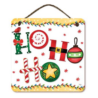 COURTSIDE MARKET Ho Ho Ho Christmas Sign Wall Decor