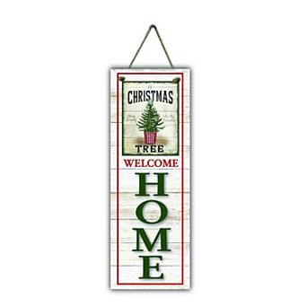 Courtside Market Old Fashioned Christmas Welcome Wall Sign