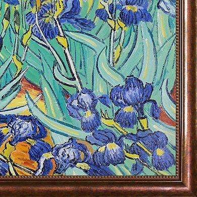 La Pastiche Irises Framed Wall Art