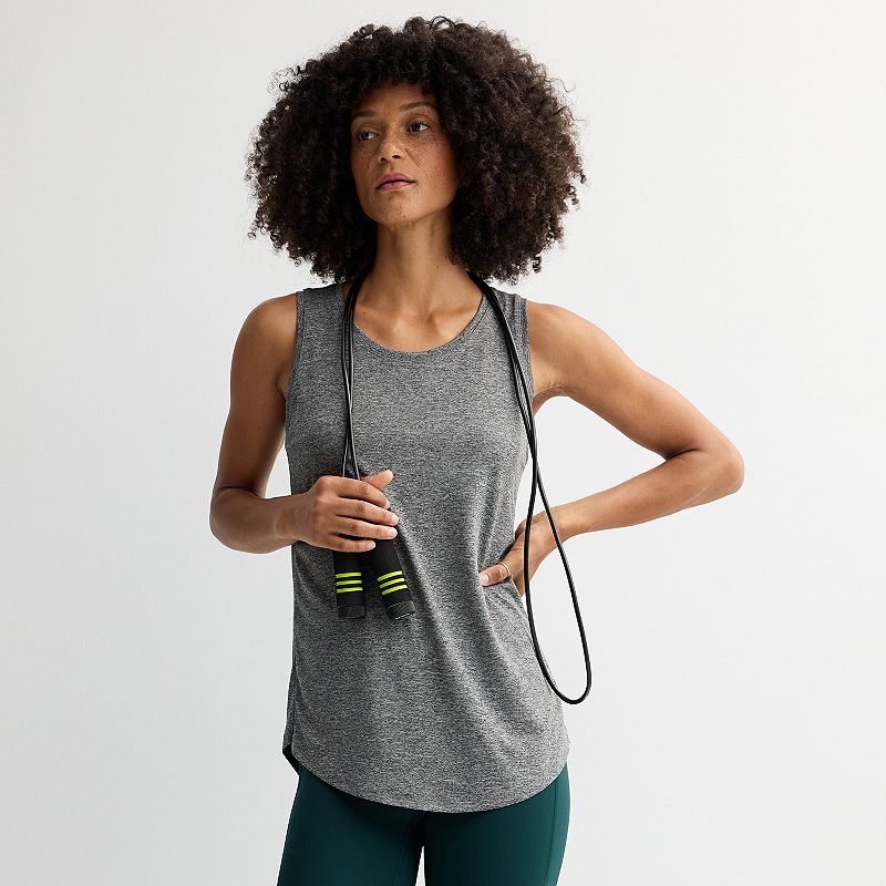 Women's Tek Gear® Dry Tek Tank Top, Size: XXL, Gray