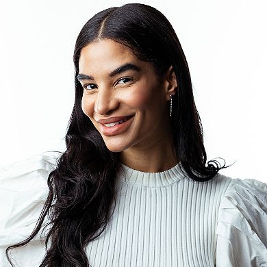 Judy Cromwell Sterling Silver Textured Graduated Bead Drop Earrings