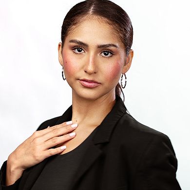 Judy Crowell Sterling Silver Textured Twist Hoop Earrings