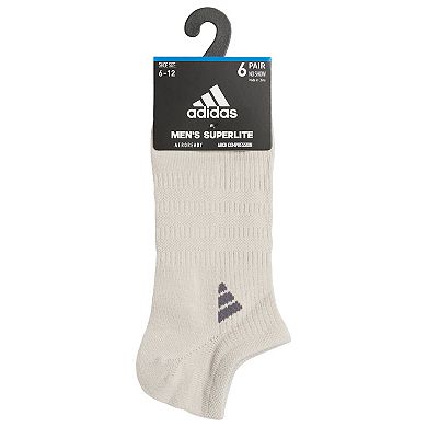 Men's adidas 6-Pack Superlite 3.0 No-Show Socks