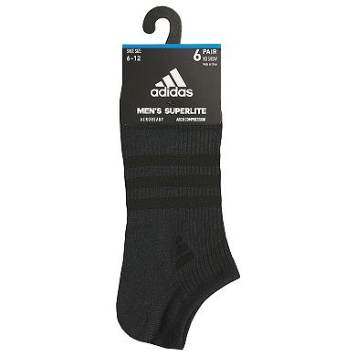 Men's adidas 6-Pack Superlite 3.0 No-Show Socks