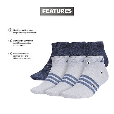 Men's adidas 6-Pack Superlite 3.0 Low-Cut Socks