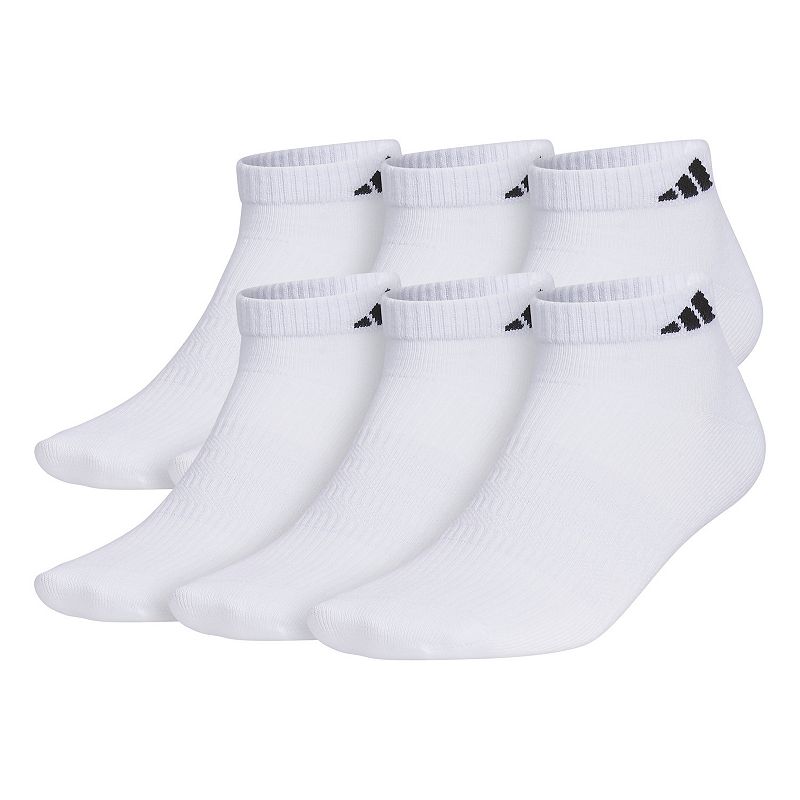 Men's adidas 6-Pack Superlite 3.0 Low-Cut Socks, Size: 5-8, White