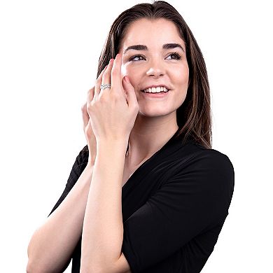 Judy Crowell Sterling Silver CZ Crown Ring