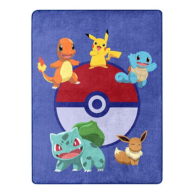 Pokémon Friendly Wave Silk Touch Throw Blanket