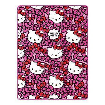 Hello Kitty More Bows Please Silk Touch Throw Blanket