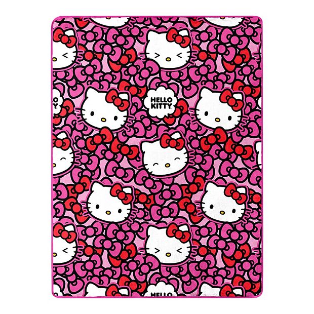 Hello Kitty More Bows Woven Tapestry Throw