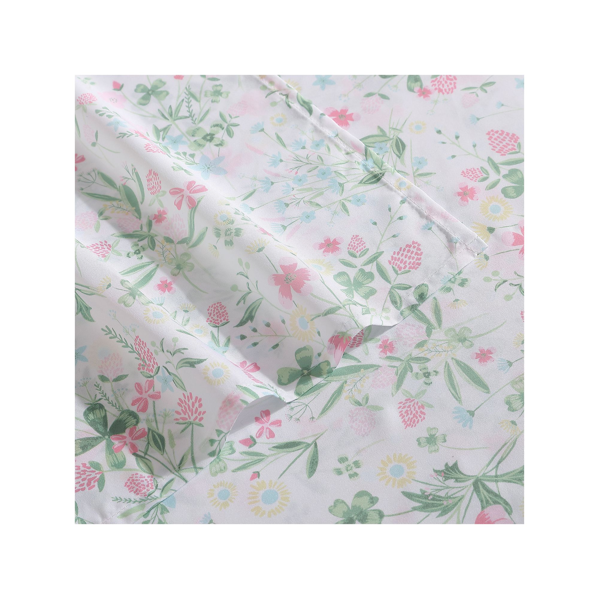 Laura Ashley Kids Microfiber Printed Sheet Set, Posey Dance Pink