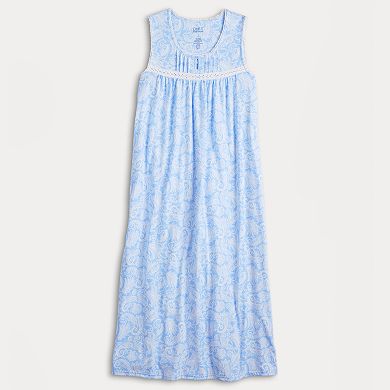 Women's Croft & Barrow® Sleeveless Long Nightgown
