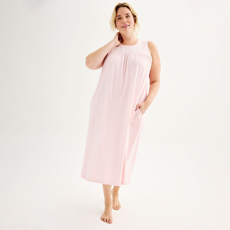 Plus Size Long Sleeve Flannel Nightgown Kohls