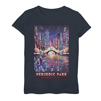 Disney's Elemental Girls 7-16 Periodic Park Poster Graphic Tee