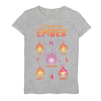 Disney's Elemental Girls 7-16 The Expressions Of Ember Graphic Tee