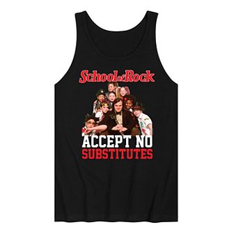 Men's School Of Rock Accept No Substitutes Tank Top